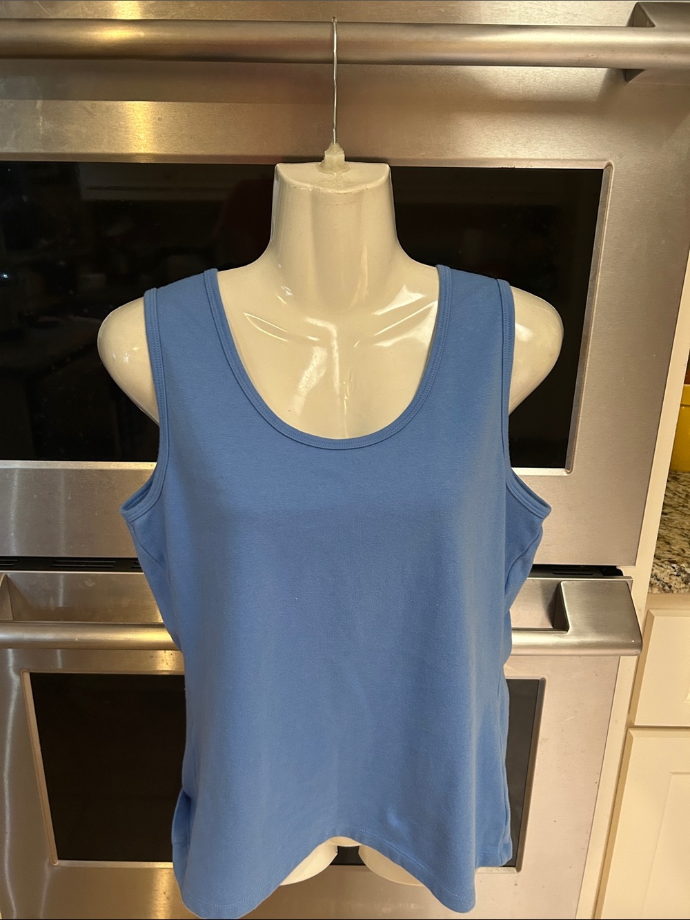 Christine Alexander Periwinkle Scoop Neck Tank Top